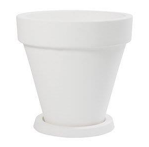 Pot couleur blanc rond - h 85cm   diam. 90cm