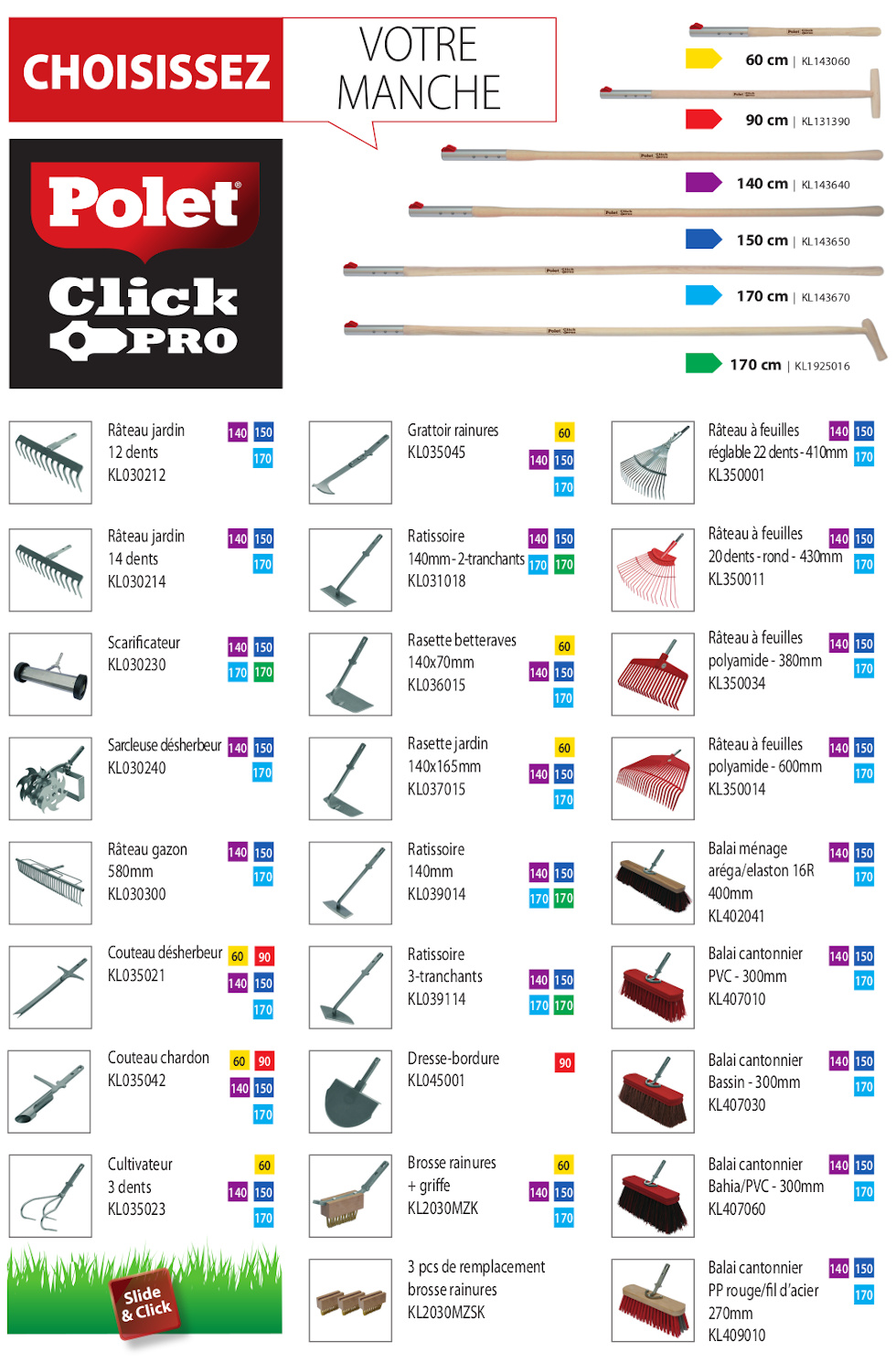 Outillage Polet Click - Exclusivit Suisse chez Jarditec !