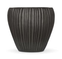 Sensei, 42xH38cm - Noir cannel�, r�sine ciment
