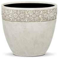 Otello, 34xH30cm - Blanc + frise, r�sine ciment