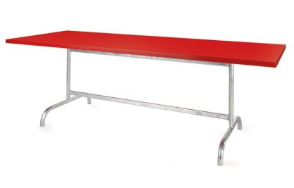 Table S�ntis Schaffner  - 240x80 plateau rouge