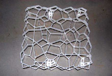 Grille Wall-Y grille murale - blanc 58cm x 58cm h7,5cm    /m2
