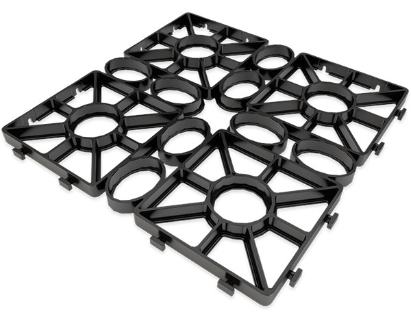 Grille Geoflor  gazon - noir 50cm x 50cm h2,4    /m2