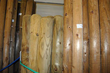 Tuteur bois - L 350 cm / 85 mm vert