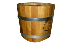 Cuveaux � plantes en bois - Acacia brun clair, 30cm� 30cm H