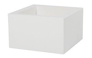 Bac blanc carr� - h 30cm   50/50cm