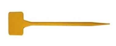 Etiquettes � planter 45� 45cm - 20pc jaune